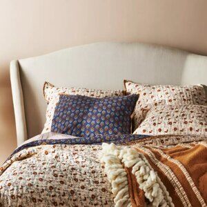 NEW! Anthropologie Amber Lewis Rosebury 2 KING Shams Floral Cottage Boho